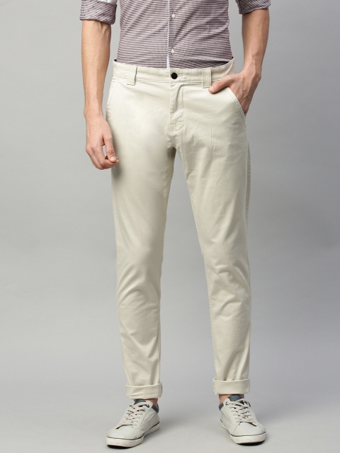 

Tommy Hilfiger Men Beige SCANTON Slim Fit Solid Chinos