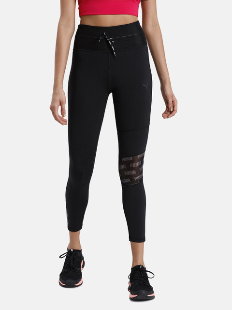 

Puma Black Solid Feel It Mesh 7/8 Tights