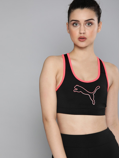 

Puma Black Printed Non-Wired Non Padded 4Keeps Training Sports Bra 51915807