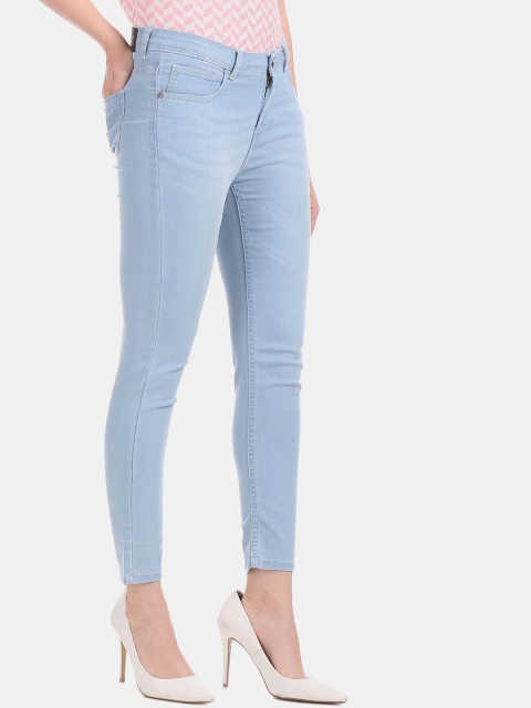 

Sugr Women Blue Skinny Fit Mid-Rise Clean Look Stretchable Jeans