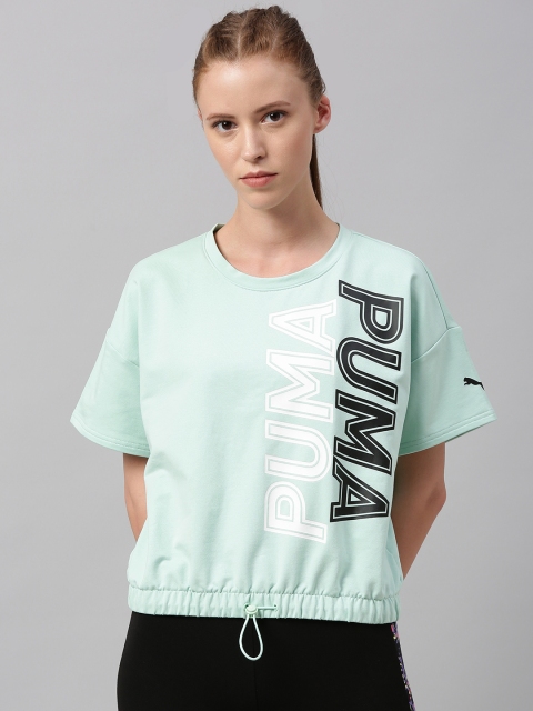 

Puma Women Sea Green Printed Modern Sports Sweatshirt