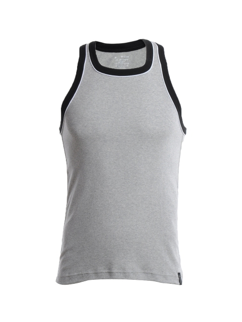 

Jockey Men Grey Melange Solid Innerwear Vest 9925-0105