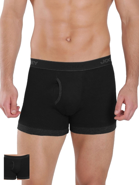 

Jockey Men Pack of 2 Black Solid Trunks 1017-0205