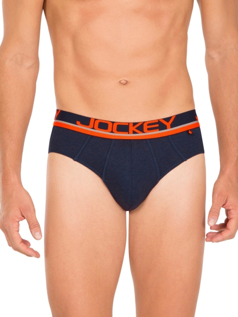 

Jockey Men Navy Blue Solid Basic Briefs FP01-0105