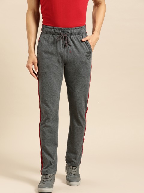 

Jockey Men Charcoal Grey Solid Track Pants