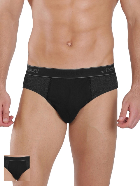 

Jockey Men Pack of 2 Black Briefs 1011-0205