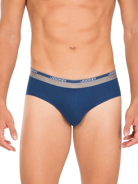 

Jockey Men Blue Modern Square Cut Briefs 8037-0105