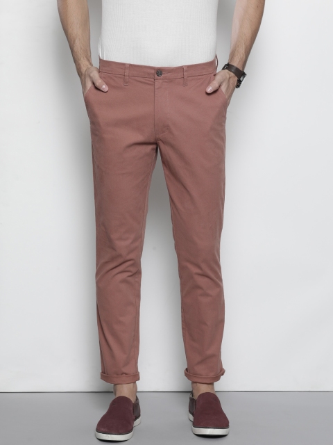 

Marks & Spencer Men Mauve Slim Fit Solid Chinos