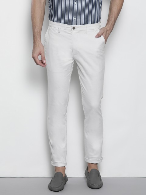 

Marks & Spencer Men Grey Slim Fit Solid Chinos