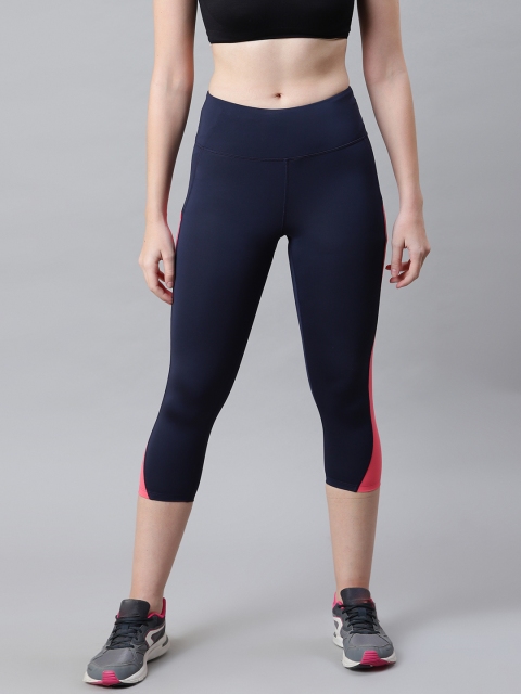 

Marks & Spencer Women Navy Blue Solid 3/4Th Tights