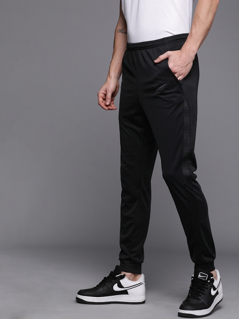 

Nike Men Black Solid Dri-Fit Straight Fit ACDPR Football Joggers With Printed Detailing