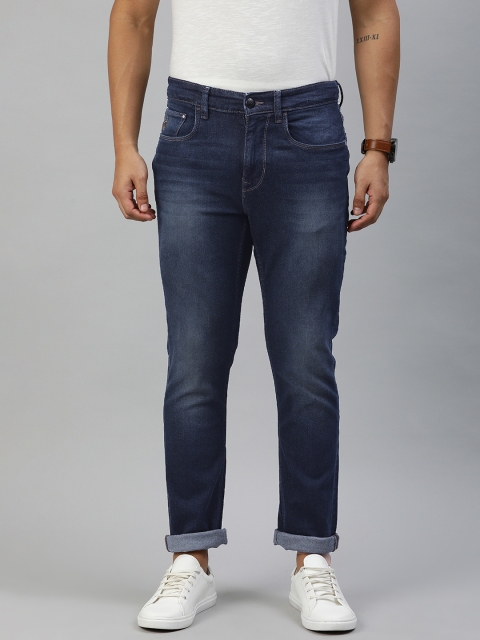 

U.S. Polo Assn. Denim Co. Men Blue Delta Slim Fit Mid-Rise Clean Look Stretchable Jeans