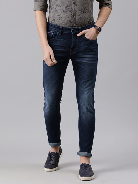 

U.S. Polo Assn. Denim Co. Men Blue Brandon Slim Tapered Fit Clean Look Stretchable Jeans