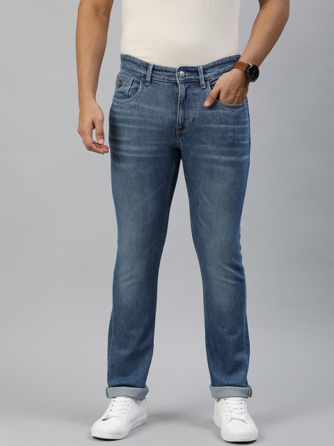 

U.S. Polo Assn. Denim Co. Men Blue Slim Fit Mid-Rise Clean Look Stretchable Jeans