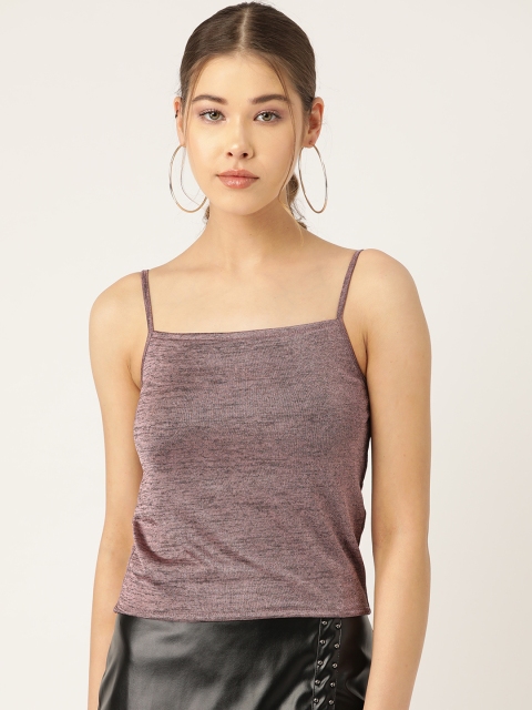 

Trend Arrest Women Mauve Shimmer Regular Top