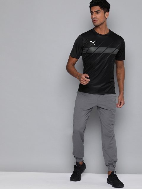 

Puma Men Black Printed Round Neck T-shirt