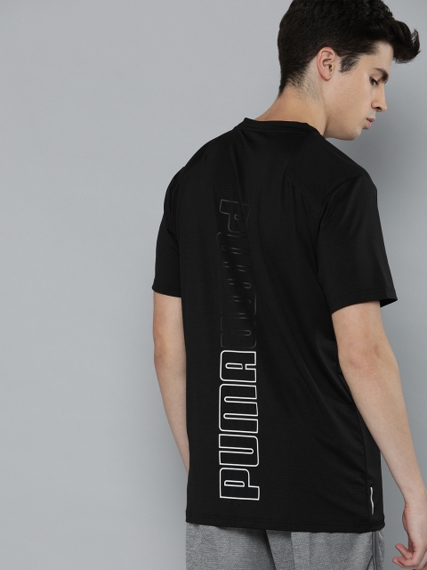 

Puma Men Black Solid Power BND Training Drycell Round Neck T-shirt With Back Print