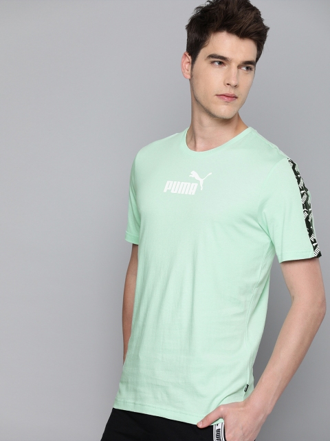 

Puma Men Green Printed Round Neck T-shirt