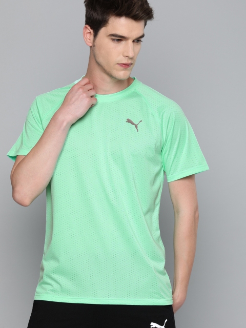 

Puma Men Green Solid DryCell Tech Round Neck Training T-shirt