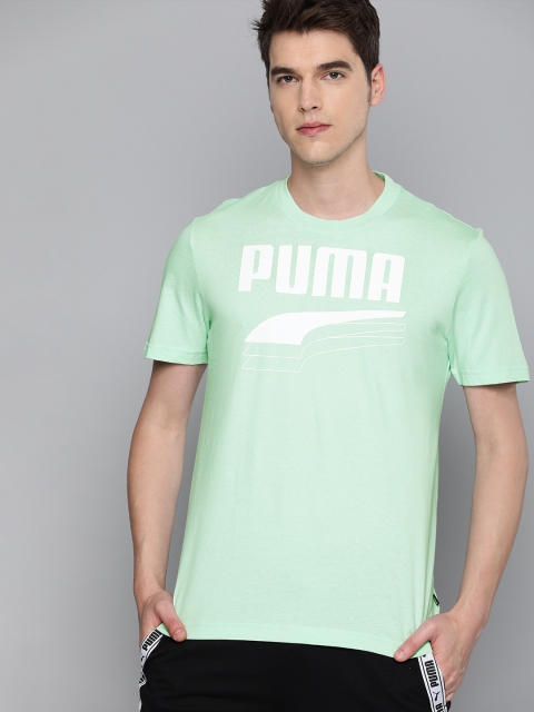 

Puma Men Sea Green REBEL Bold Printed Round Neck T-shirt