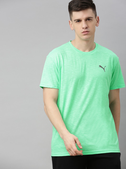 

Puma Men Sea Green Solid Energy Round Neck Training T-shirt