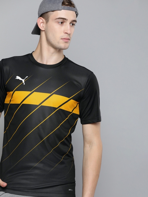 

Puma Men Black ftblPLAY Graphic Printed Drycell Round Neck T-shirt