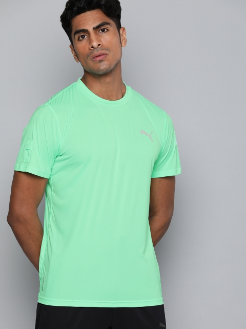 

Puma Men Sea Green DryCELL Last Lap Solid Round Neck Running T-shirt