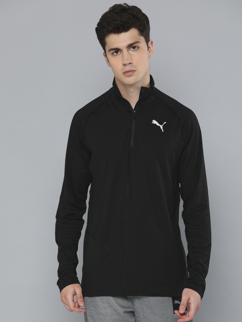 

Puma Men Black DryCell Solid IGNITE Lightweight Running Sweatshirt