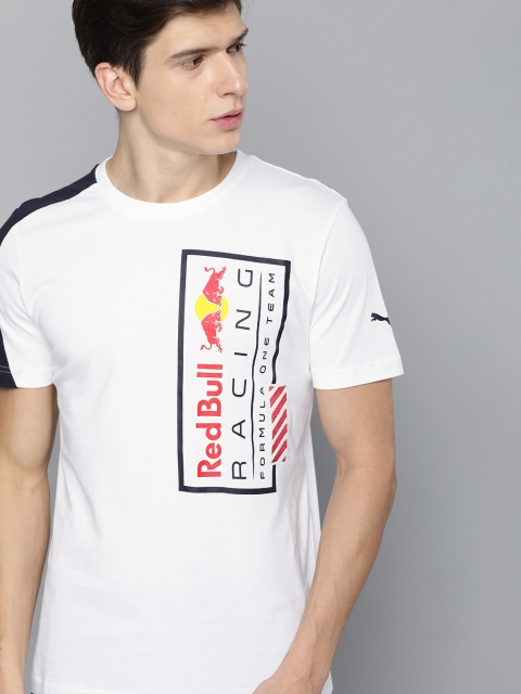 

PUMA Motorsport Men White RBR Logo Tee+ Printed Round Neck T-shirt