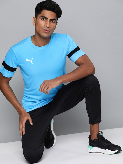 

Puma Men Blue DryCELL Solid Round Neck Training T-shirt