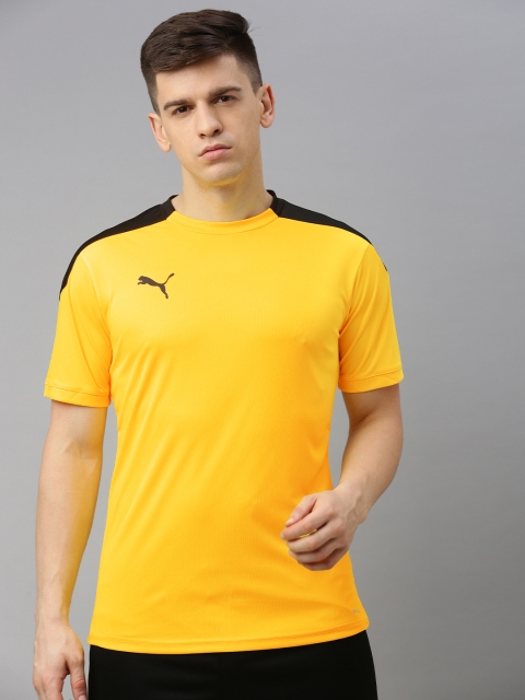 

Puma Men Yellow Drycell Solid ftblNXT Round Neck T-shirt