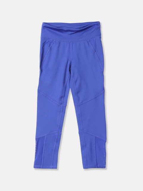 

GAP Girls Blue Solid Fit Active Seamed Leggings