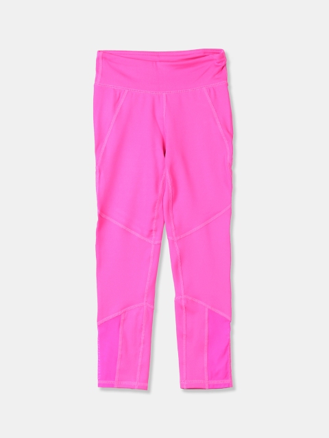 

GAP Girls Pink Solid Fit Active Seamed Leggings