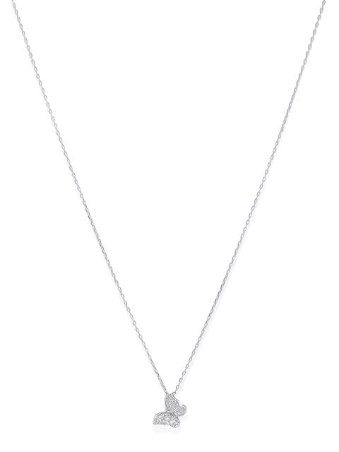

Peora 925 Sterling Silver CZ-Studded Necklace