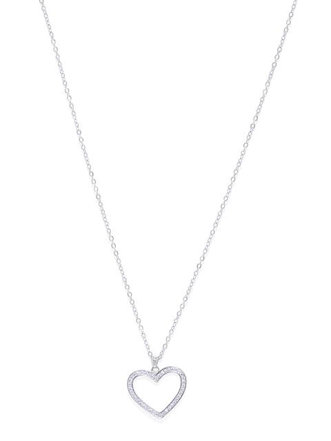 

Peora 925 Sterling Silver CZ-Studded Necklace