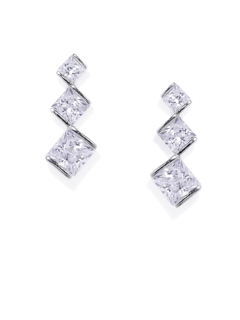 

Peora Silver-Plated Square Studs
