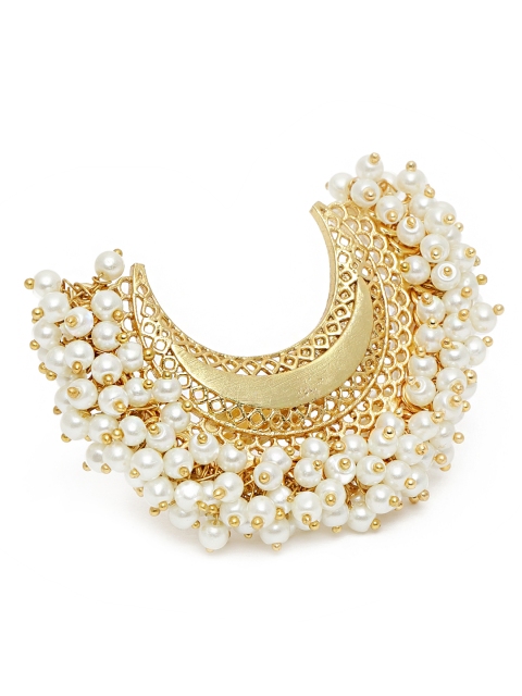 

Peora Gold Plated Baby Pearl Moon Shaped Finger Ring