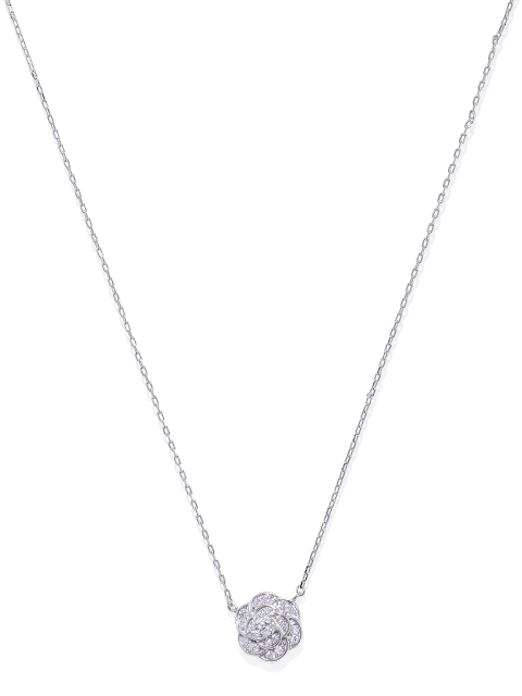 

Peora 925 Sterling Silver CZ-Studded Necklace