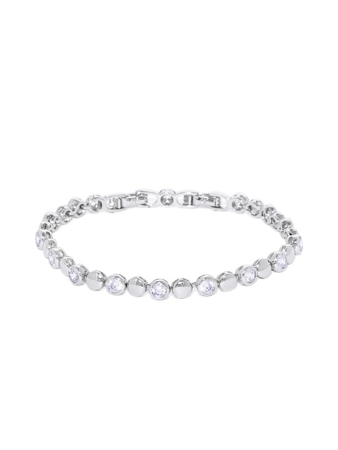 

Peora Silver-Plated Zirconia Studded Bracelet