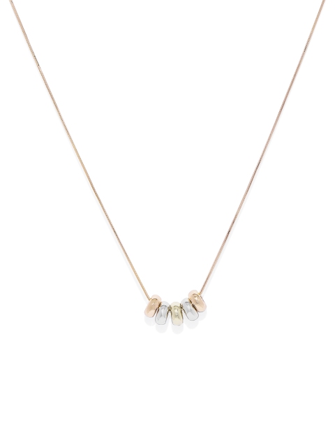 

Peora Women Gold-Plated Cubic Zirconia Studded Chain With Pendant