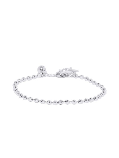 

Peora Silver-Plated CZ-Studded Charm Bracelet