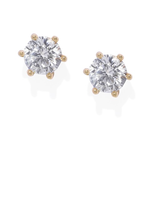 

Peora Gold-Plated & White Geometric Studs