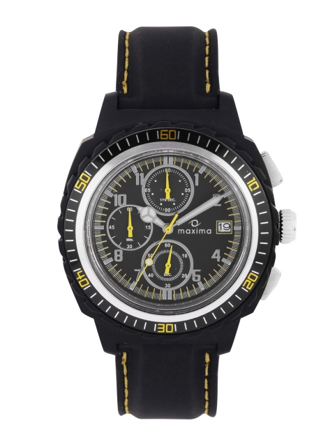 

maxima Men Black Chronograph Watch 37450PPGN
