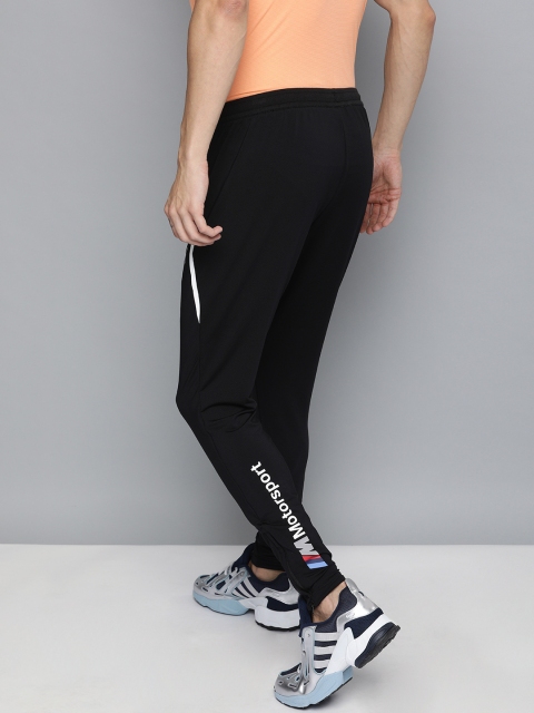 

PUMA Motorsport Men Black Slim Fit BMW MMS Solid Track Pants with Printed Detailing