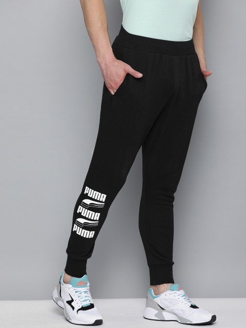 

Puma Men Black Printed REBEL Bold Joggers