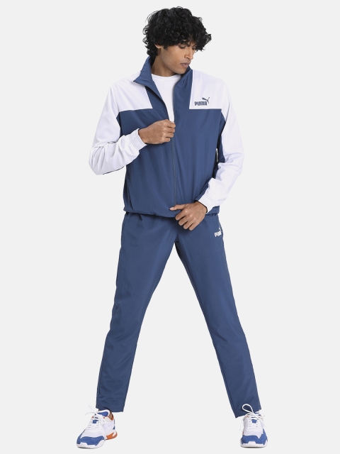 

Puma Men Blue Colourblocked Tracksuit