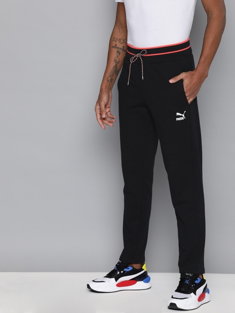 

Puma Men Black Solid TFS Straight Fit Track Pants