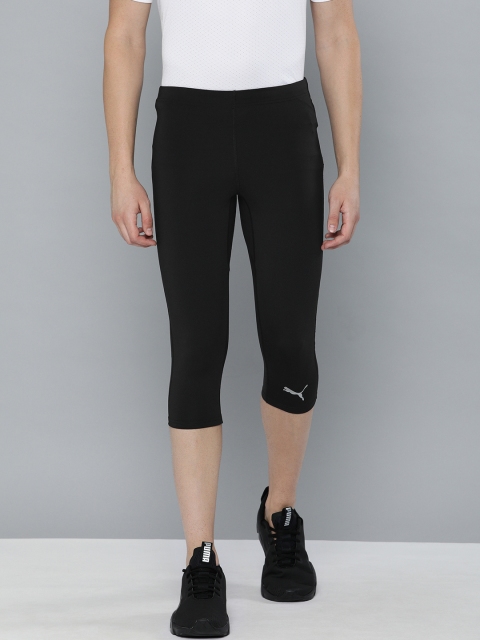 

Puma Men Black IGNITE 3/4 dryCELL Solid Training & Running Tights