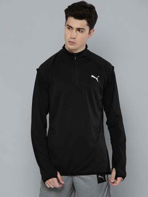 

Puma Men Black Solid Last Lap Midlayer Drycell Training Sweatshirt
