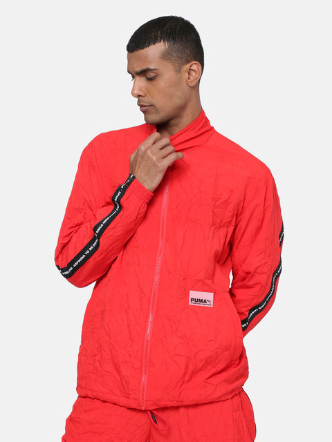

Puma Men Red Solid Lightweight Avenir Woven Sporty Jacket